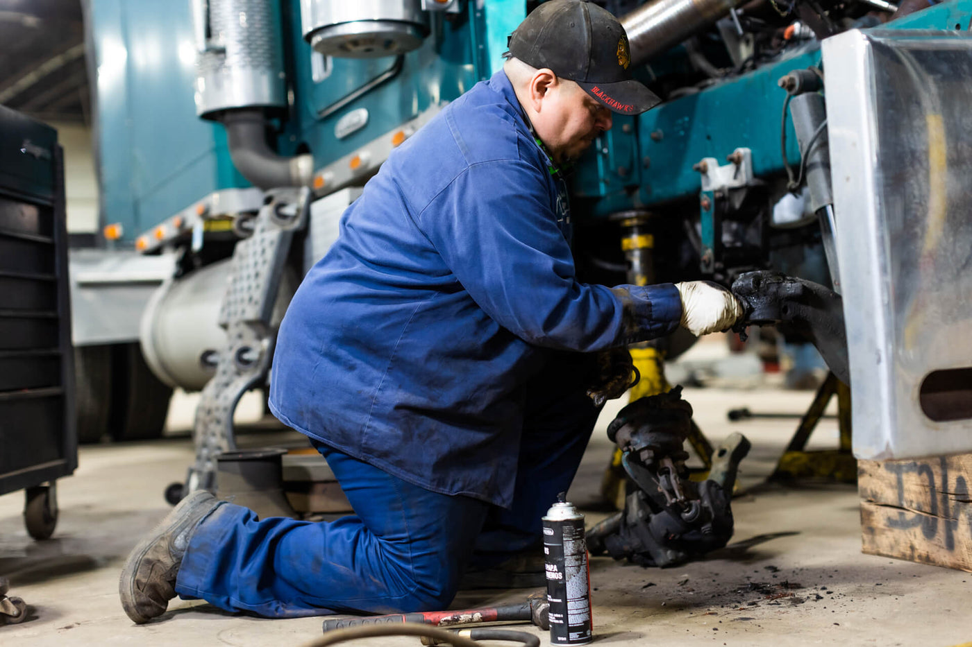Professional mechanic portrait